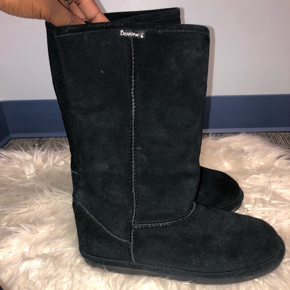 BearPaw | Shoes | Black Bearpaw Boots | Poshmark